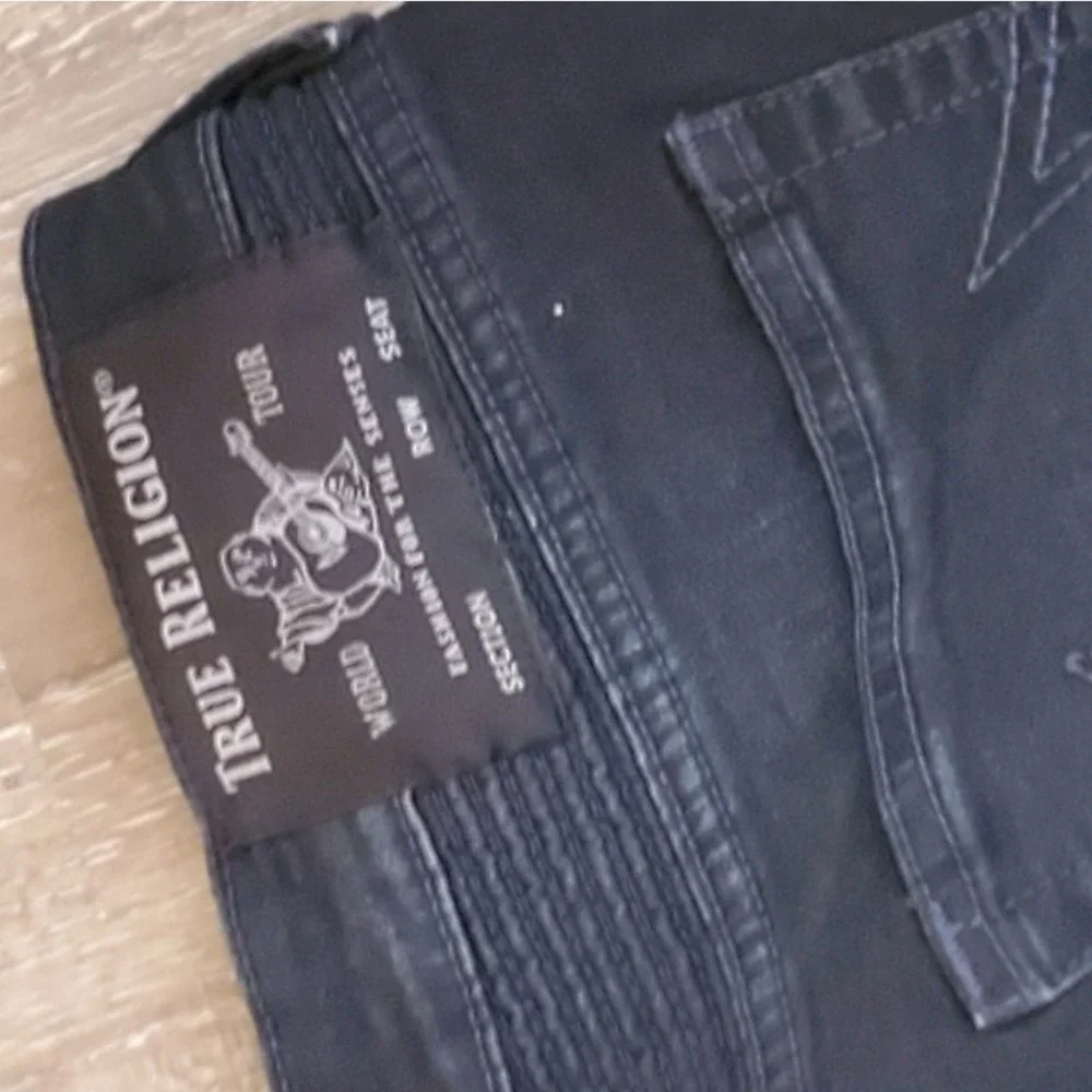 True Religion Rocco relaxed skinny moto men's‎ jeans size 36 new!!!!